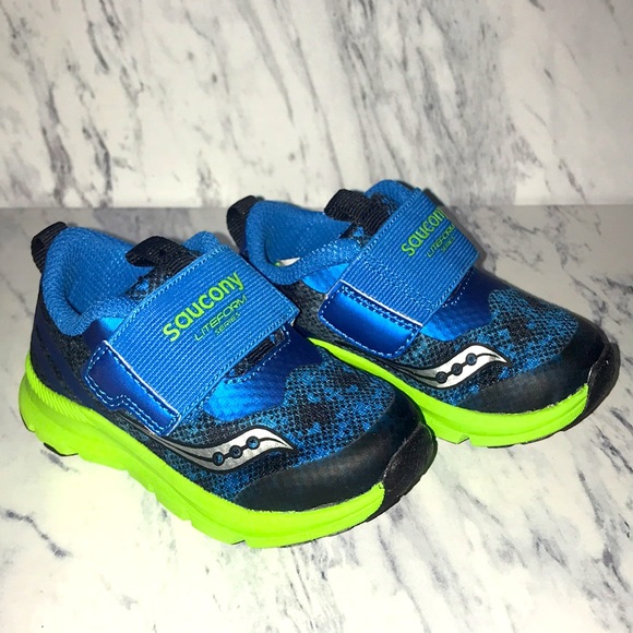 NEW Saucony Unisex-Child Baby Liteform Sneaker blue sz 5XW baby.  (AA7 - Picture 2 of 4